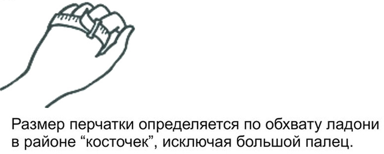 Как узнать размер перчатки